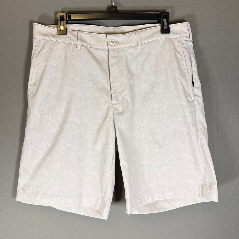 NWT Mens Cremieux Performance shorts - tropical golf swim hybrid tan size 33